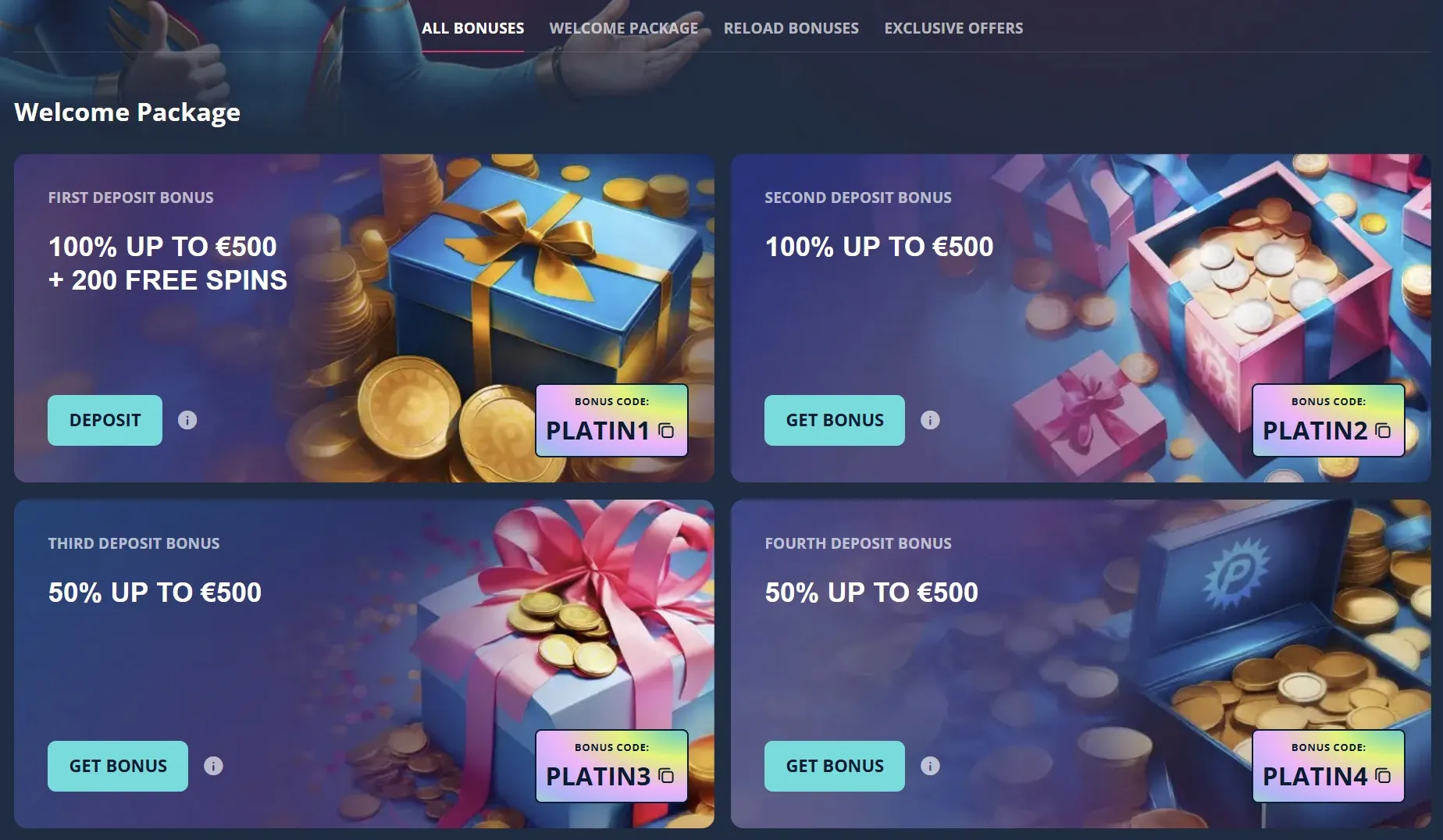 Bonus offer controls