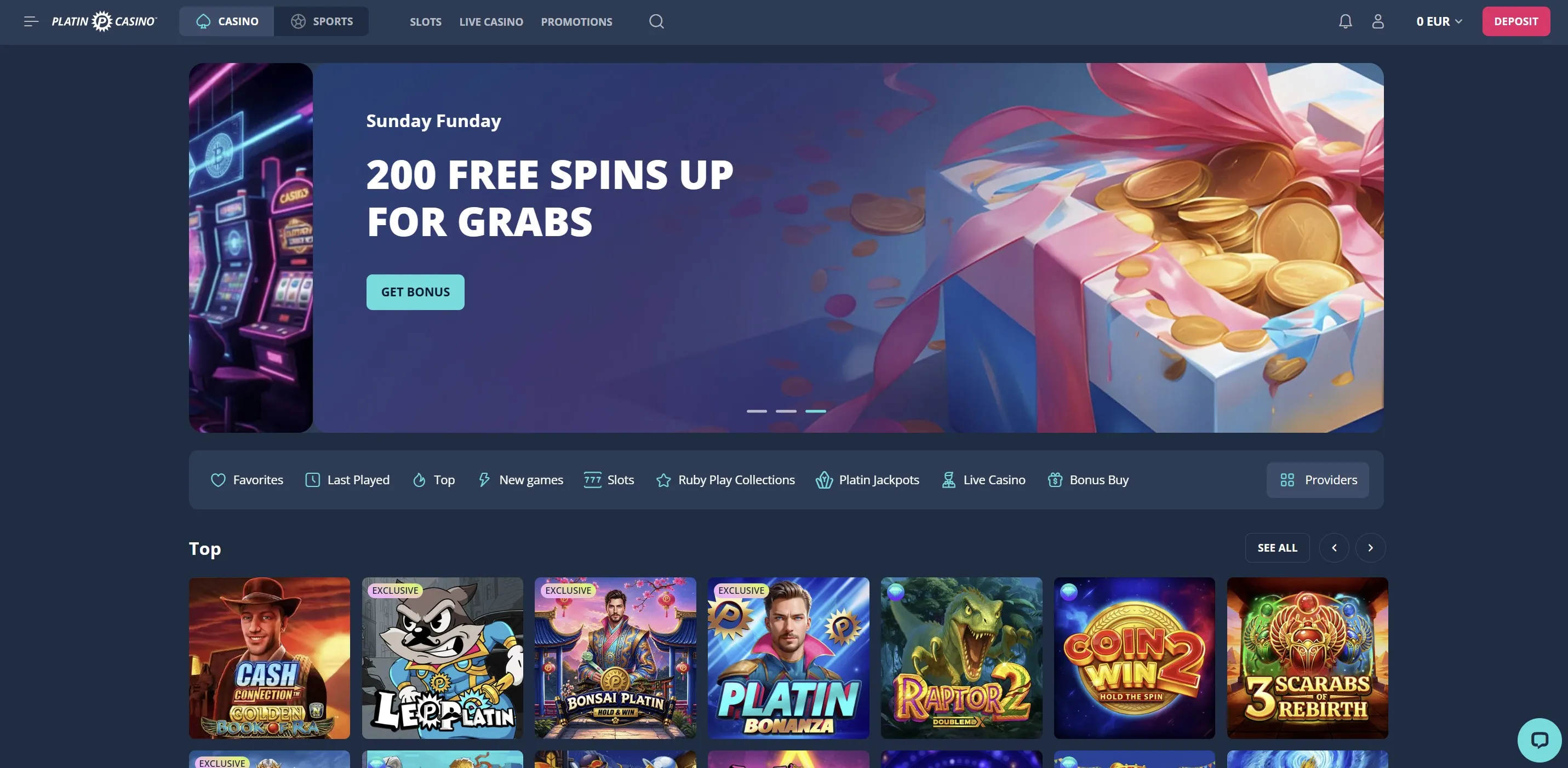 Platincasino gaming and sports betting review