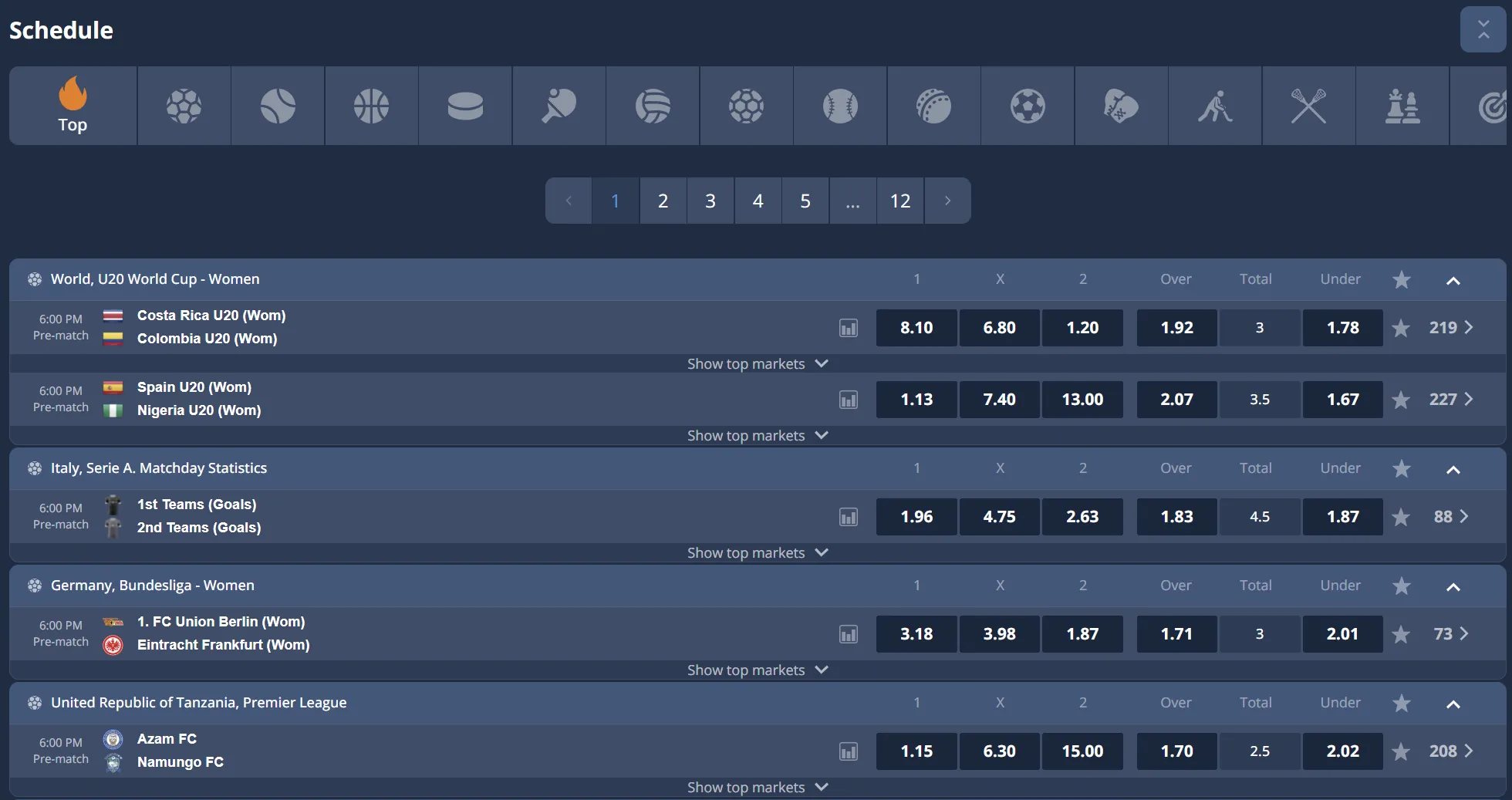 Funzioni del bookmaker